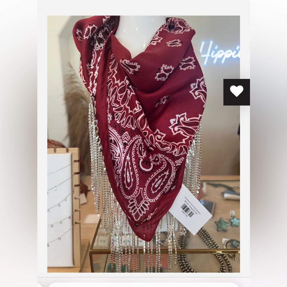 Rich Hippie Rhinestone Bandana Scarf